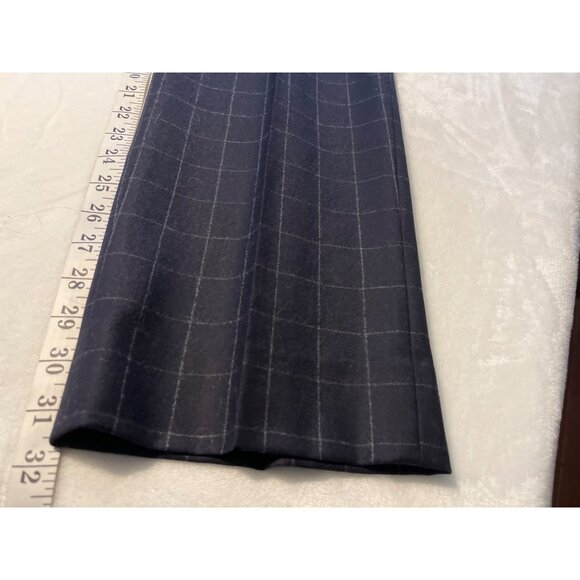 Worldly Things By Ani Chiara Model L Pants In Navy With Check Pattern 57g - Picture 4 of 8